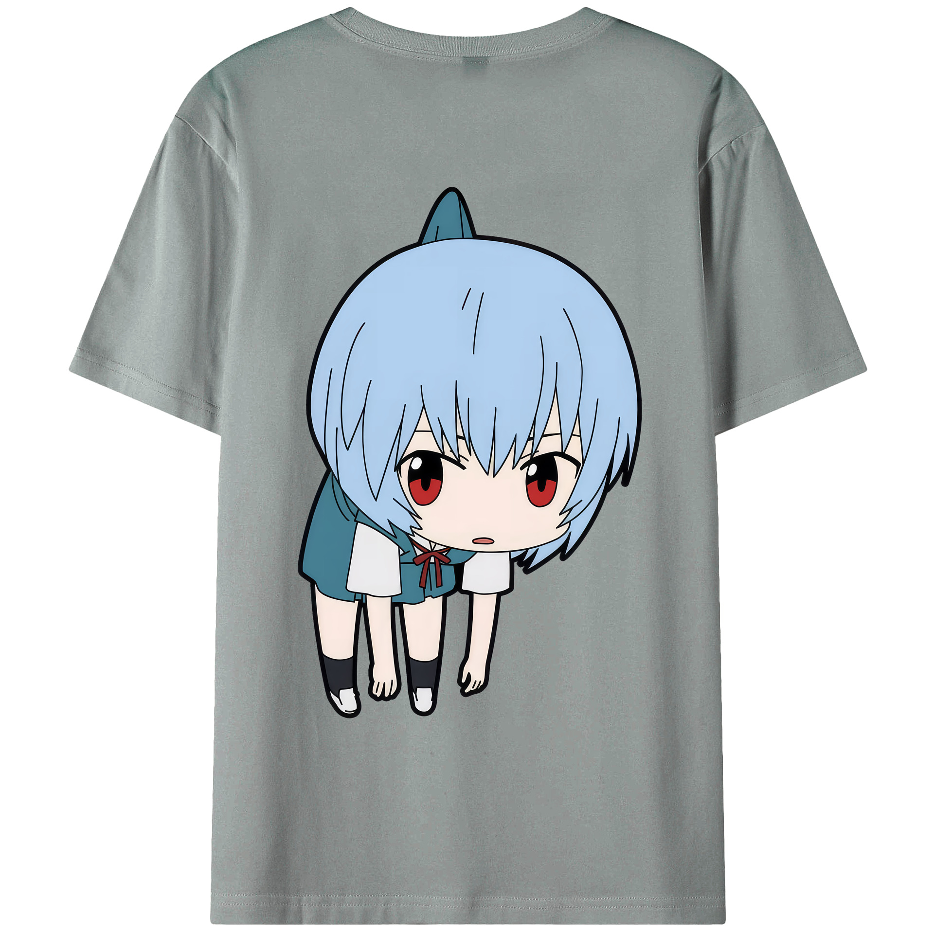 （画像用） EVA 新世紀エヴァンゲリオン 綿100％ メンズ半袖Tシャツ（バックプリント） 通気性